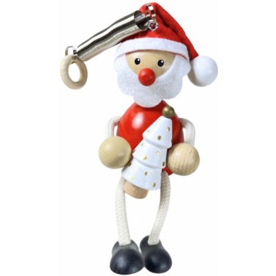 Krokido Santa s vánočním stromečkem - dřevěná figurka – Hledejceny.cz