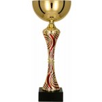 Kovový pohár Zlato-červený 32 cm 12 cm – Zboží Dáma