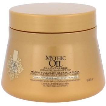 L'Oréal Mythic Oil Aux Huiles Mask - Lehká olejová maska pro normální až jemné vlasy 500 ml