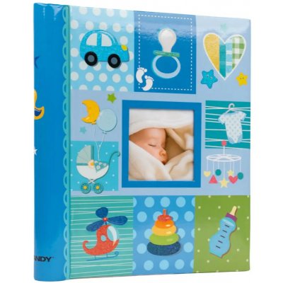 FANDY Fotoalbum samolepicí 22,5x28 cm 60 stran dětské Meadow 1 modré – Zboží Živě