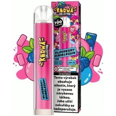 Kurwa Collection Blueberry Bubblegum 20 mg 700 potáhnutí – Sleviste.cz