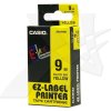 Etiketa Casio černý tisk/žlutý podklad, 8m, 9mm XR-9YW1