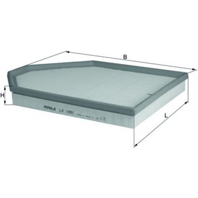Vzduchový filtr MAHLE LX 1991 – Zboží Mobilmania