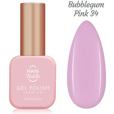 NANI gel lak Premium Bubblegum Pink 6 ml – Zboží Dáma
