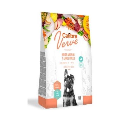 Calibra Verve Calibra Dog Verve GF Junior M&L Chicken&Duck 2kg