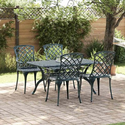 OMAXI 863164 Zahradní křeslo Zelená 61 x 60.5 x 93cm Hliník – Hledejceny.cz