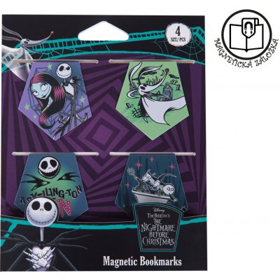 Colorino magnetická záložka, Tim Burton 2, 4 ks, mix motivů – Hledejceny.cz