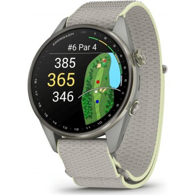 Garmin Approach S72 47 mm, Silver/Citron 010-04148-04 – Hledejceny.cz