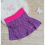 Dívčí sukně z funkčního materiálu léto fialová – Zboží Dáma