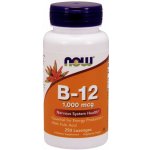 Now Foods vitamín B12 1000 mcg kyselina listová 100 mcg 250 tablet – Hledejceny.cz