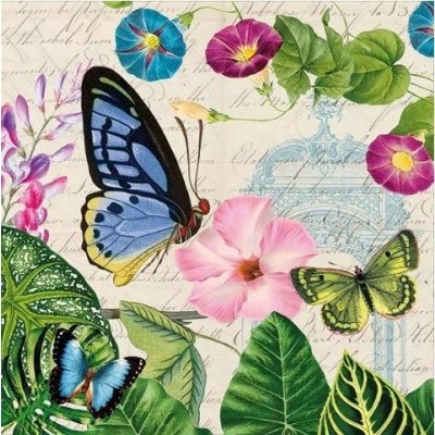 Ubrousek 33x33 cm MOTÝLI – HobbyKompas.cz