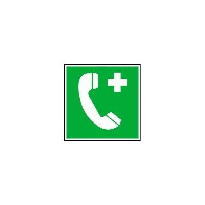 Tabulka - Telefon pro tísňová volání 20 x 20 cm