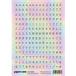 PAPERO AMO ♥ Papírové samolepky - ABECEDA malá / HOLOGRAFICKÁ – Zboží Dáma