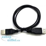 C-TECH CB-USB2AA-18-B USB A-A, prodlužovací, 1,8m, černý – Hledejceny.cz