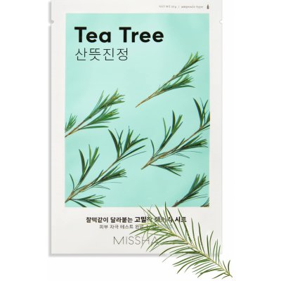 Missha Airy Fit Sheet Mask Tea Tree plátýnková maska s výtažkem z tea tree 19 g – Hledejceny.cz