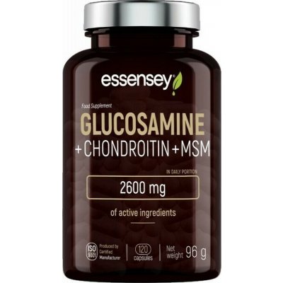 Essensey Chondroitin + Glukosamin + MSM 120 kapslí – Hledejceny.cz