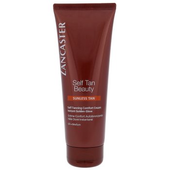 Lancaster Self Tan Beauty komfortní samoopalovací krém na tělo a obličej odstín 02 Medium (A Week In Ibiza) 125 ml