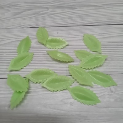 Zelené lístečky z jedlého papíru - 10 ks – Sleviste.cz