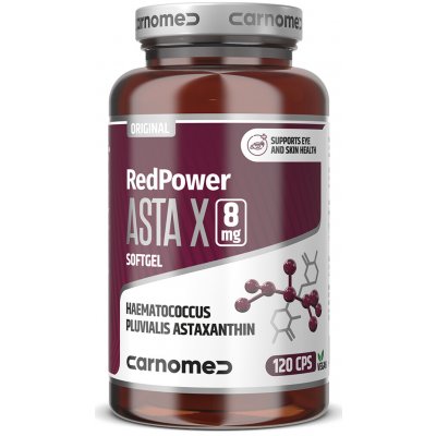 CarnoMed RedPower Asta X 120 kapslí 8 mg – Hledejceny.cz