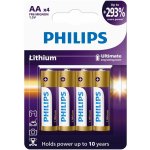 Philips Ultra Lithium AA 4ks FR6LB4A/10 – Zboží Živě