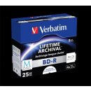 Verbatim BD-R 25GB 4x, M-Disc, printable, jewel, 5ks (43823)