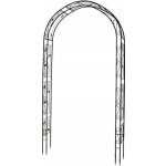 Kovová pergola Garthen oblouk 70 cm – Hledejceny.cz
