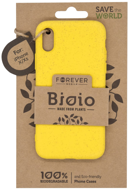 Pouzdro Forever Bioio iPhone X/XS žluté