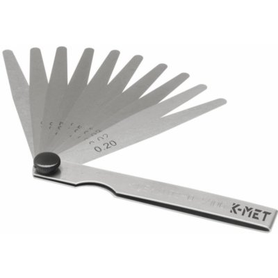 K-MET 1130 měrky spárové listové 0.02-0.2/100mm 251670 – Zboží Mobilmania