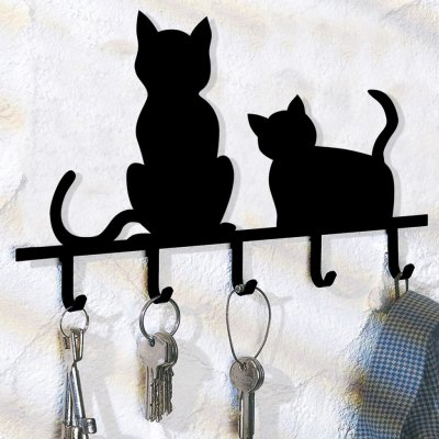 WENKO Věšák na klíče Kočky – Zboží Dáma
