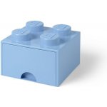 LEGO® Úložný box 4 s šuplíkem světle modrá – Hledejceny.cz