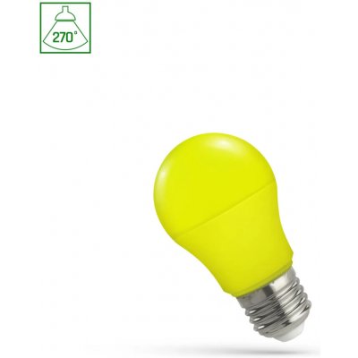 Spectrum LED GLS A50 E-27 230V 4.9W YELLOW – Hledejceny.cz