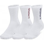 Under Armour UA aker 3 pack Mid-Crew-WHT-1373084-100 Bílá – Zboží Dáma