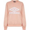 Dámský svetr a pulovr Umbro Umbro Womens Logo Crew Sweater Pink