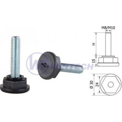Šroub s plastovou nohou M10x35 / balení 1 ks – Sleviste.cz
