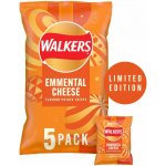 Walkers bramborové chipsy s příchutí ementálu 5 x 25 g – Zboží Dáma