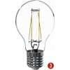 Žárovka Tesla LED BL276527-3, žárovka CRYSTAL RETRO BULB E27, 6,5W, 230V, 835lm, 25 000h, 2700K teplá