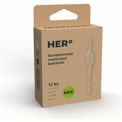 HERBADENT HERo mezizubní kartáčky MIX velikostí 12 ks – Zboží Dáma