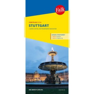 Falk Stadtplan Extra Stuttgart 1:20.000 – Hledejceny.cz