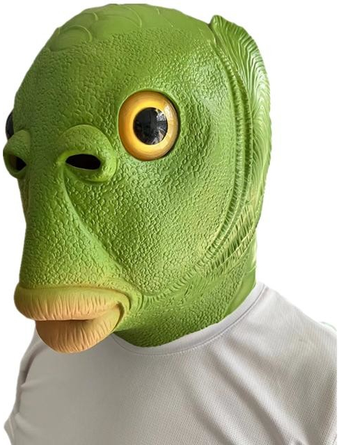 Ryba zelená - silikonová maska na obličej