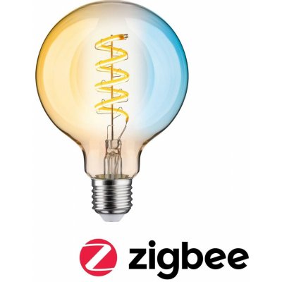 Paulmann P 29159 Filament 230V Smart Home Zigbee 3.0 LED Globe G95 E27 7,5W měnitelná bílá stmívatelné zlatá – Hledejceny.cz