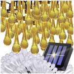 Verk 12380 Světelný řetěz solární kapky 100 LED teplá bílá – Hledejceny.cz