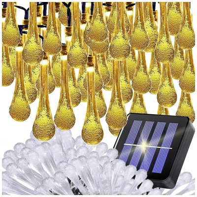 Verk 12380 Světelný řetěz solární kapky 100 LED teplá bílá – Hledejceny.cz