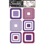 Anděl 1064 samolepící dekorace fialové čtverce 70x42cm – Hledejceny.cz