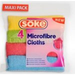 Söke Microfibre Cloths víceúčelová utěrka z mikrovlákna 30 x 30 cm 4 ks – Zboží Dáma
