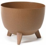 Nohel garden Žardinka ROMA ECO WOOD 4v1 plastová + 3 ks nožiček d47x22 cm – Hledejceny.cz