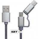 iGET G2V1 USB kabel 2v1 1 m