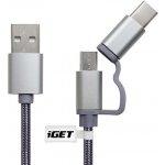 iGET G2V1 USB kabel 2v1 1 m – Zbozi.Blesk.cz