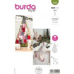 Střih Burda zelený 5952 - adventní kalendář "stromeček", mikulášská punčocha – Sleviste.cz