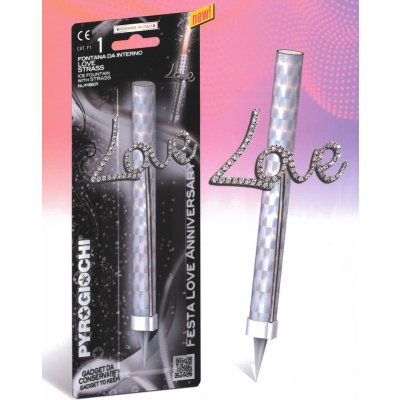 Pyrogiochi Dortová fontána Love stříbrná – Hledejceny.cz