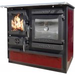 Guča GULIVER SMART P sporák na tuhá paliva 10,5 kW, pravý, červená – Zboží Dáma